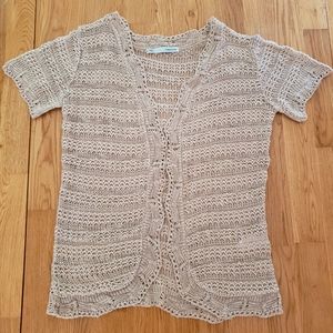 Maurices Short Sleeve Cardigan Size Large